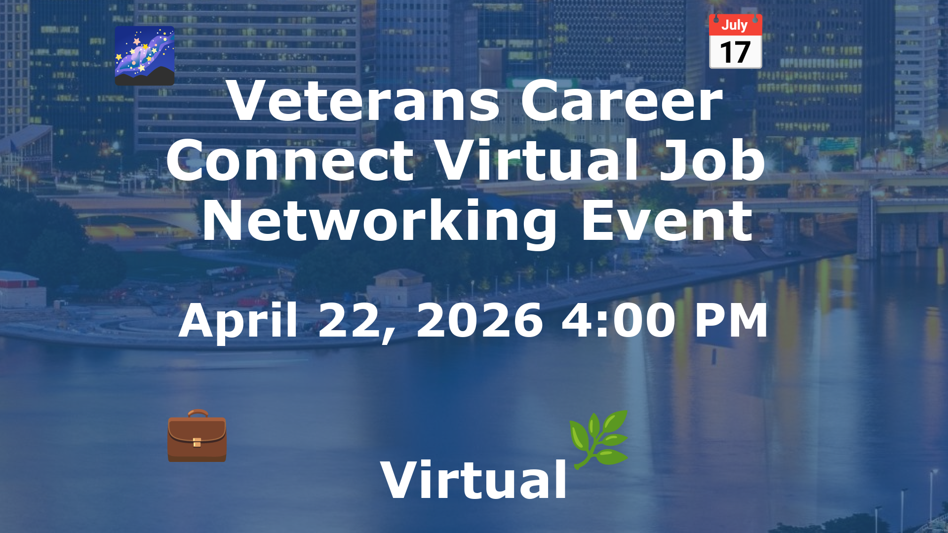 Veterans Career Connect Virtual Job  Networking Event event image
